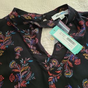 Alice Blue/Stitch Fix multi colored floral blouse